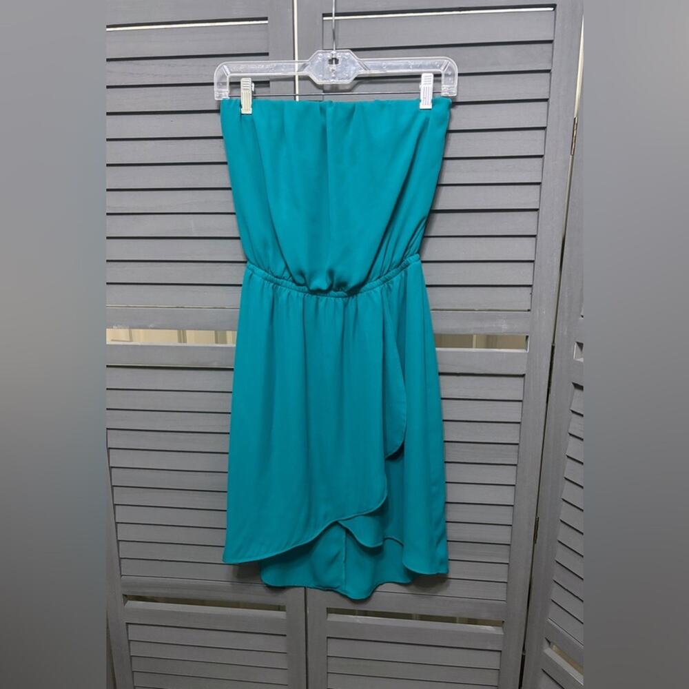 Express Strapless Turquoise Dress Size XS